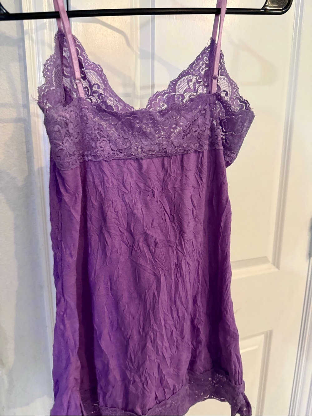 Xhilaration Lavender Lace-Trim Chemise